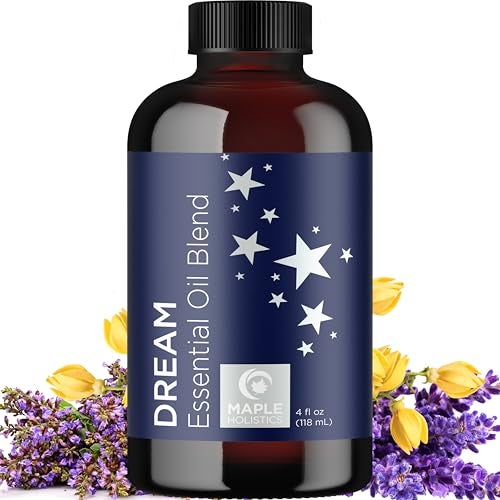 Maple Holistics Sleep Essential Oil Blend for Diffuser - Dream Essential Oil for Diffusers Aromatherapy and Wellness with Ylang-Ylang Clary Sage Roman Chamomile and Lavender Essential Oil for Nighttime Support 4oz - Image 1