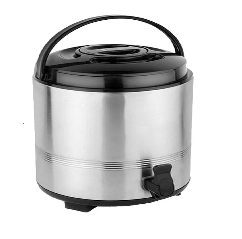 Dynore Stainless Steel Water CamperWater Jug Vacuum Insulated Thermo Flask Jug Water Beverage Dispenser 5 Litre Silver - Image 1