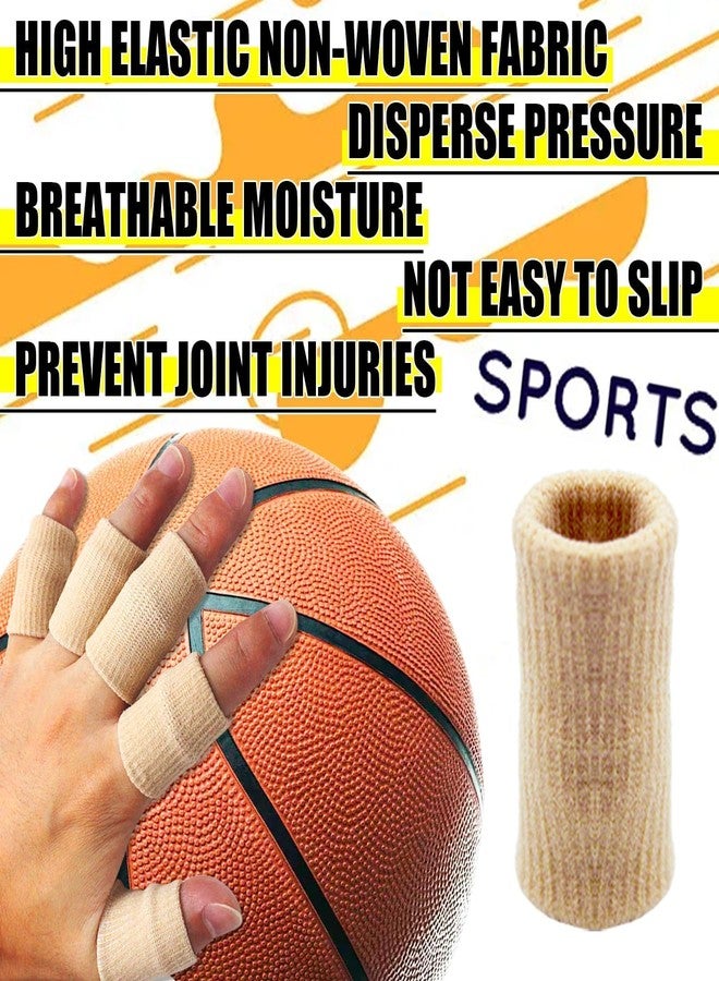 LAPOHI 30 PCS Finger Sleeves with 1 Storage Bag, Sports Finger Protectors Thumb Splint Brace Support, Elastic Finger Tape for Relieving Pain Arthritis Trigger Finger Basketball - Image 5