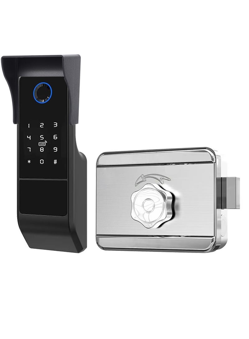 Nomeregan Smart Door Lock,TT Lock Bluetooth and WiFi 2 in 1 Smart Lock, Fingerprint Door Lock, Keyless Entry Door Lock, Biometric for Home Bedroom Apartment - Image 1