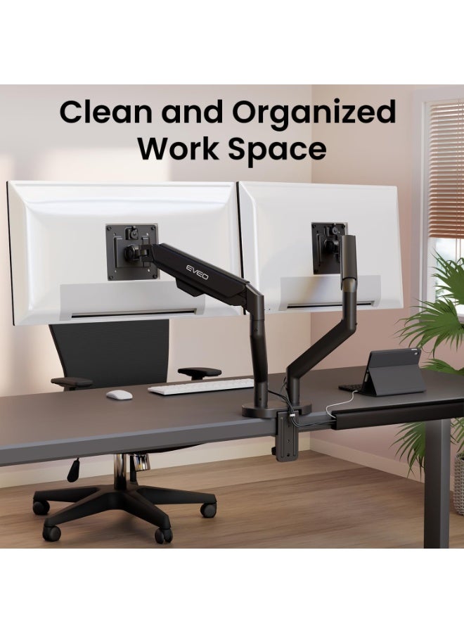 Bukela Cable Management Under Desk Kit (12 Units) - Under Desk Cable Management Cord Hider, Cable Hider Cord Management, Cable Organizer, Cord Organizer Tray - J Channel - Black - Image 5