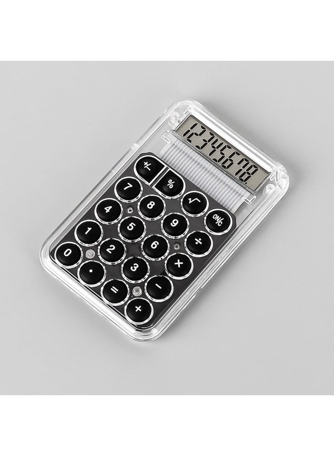 High-value Mini Calculator Cute Pocket Computer Portable Candy Color Transparent Student