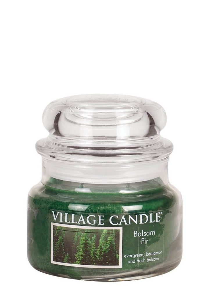 Village Candle Balsam Fir small Candle Evergreen Bergamot and Fresh Balsam  - Image 1