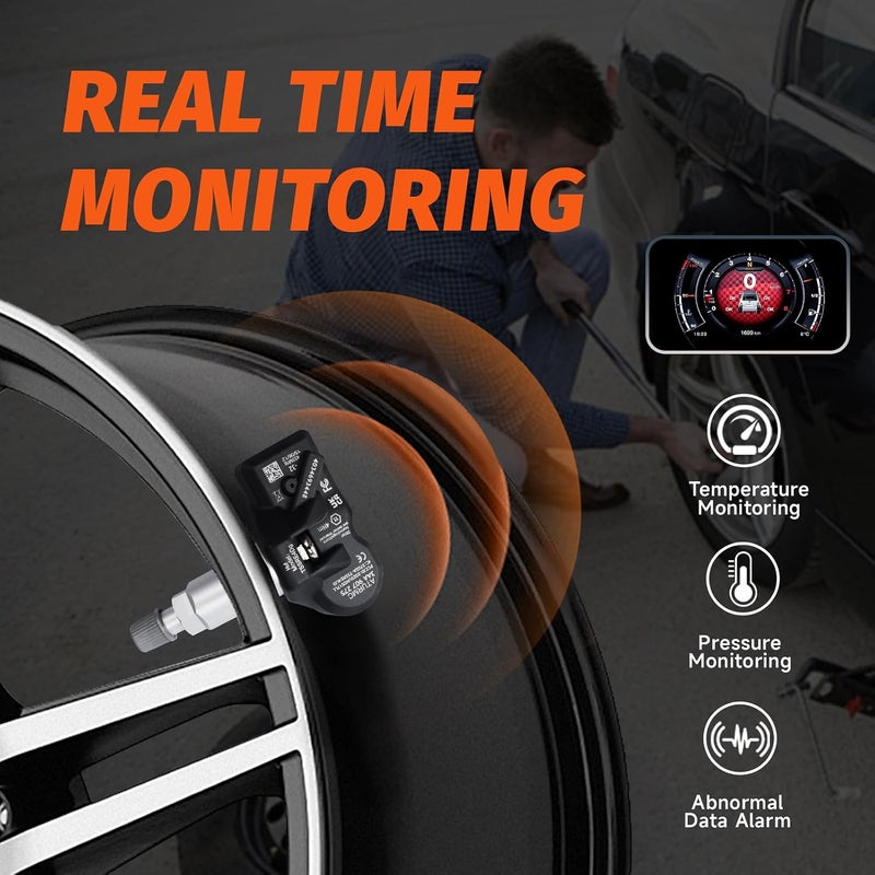 مجموعة من 1 مستشعر TPMS لمراقبة ضغط الإطارات 315MHz متوافق مع Outback B9 Chipeng Lion OEM - بديل لـ # 28103AG00B - Image 5