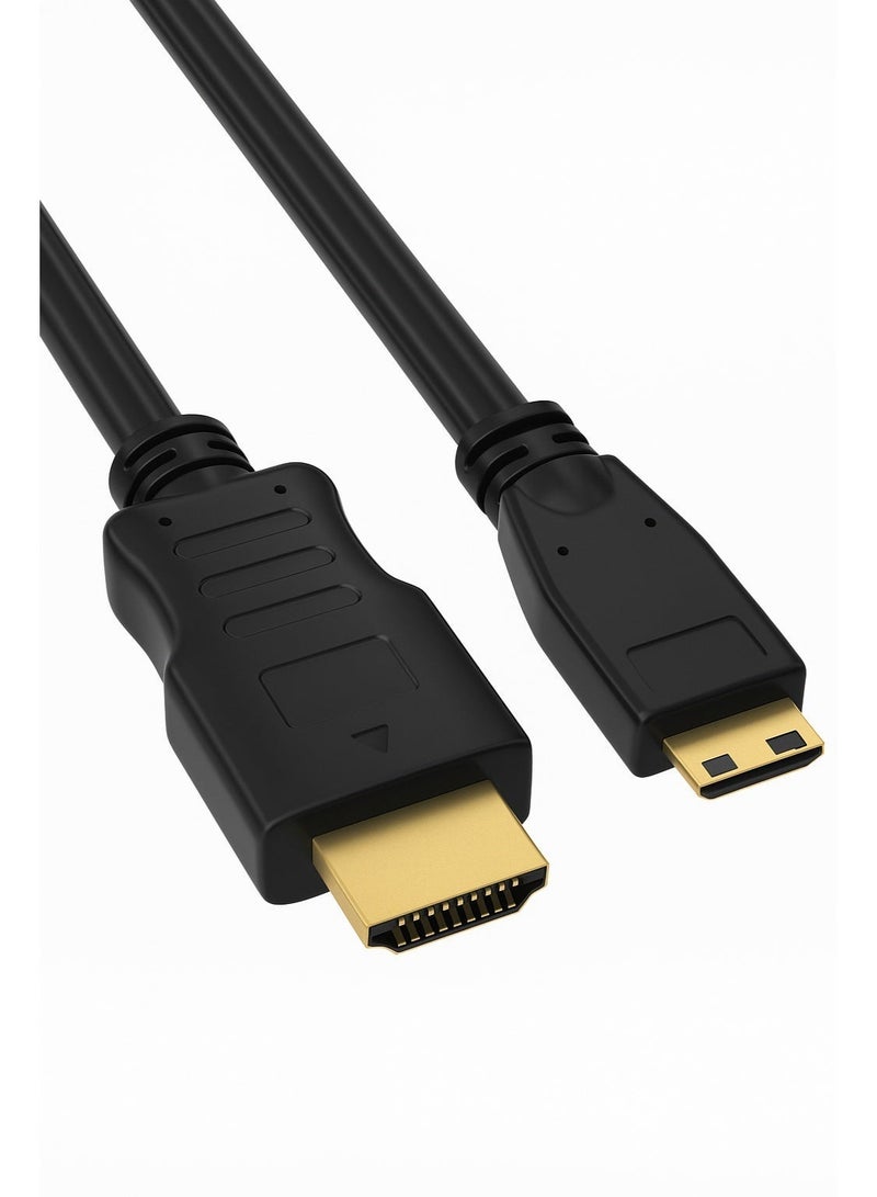 FUJISHKA Mini HDMI to HDMI Cable 1.5M – Male to Male, High-Speed 4K UHD Audio & Video Cable, Gold-Plated Connectors, Compatible with DSLR Cameras, Camcorders, Tablets, Raspberry Pi, Monitors, TVs & Projectors - Image 5