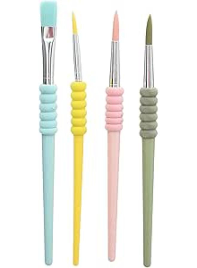 يالونج مجموعة فرش طلاء معدنية، 4 قطع، رقم: Yl-21_Yl213710 - Image 1