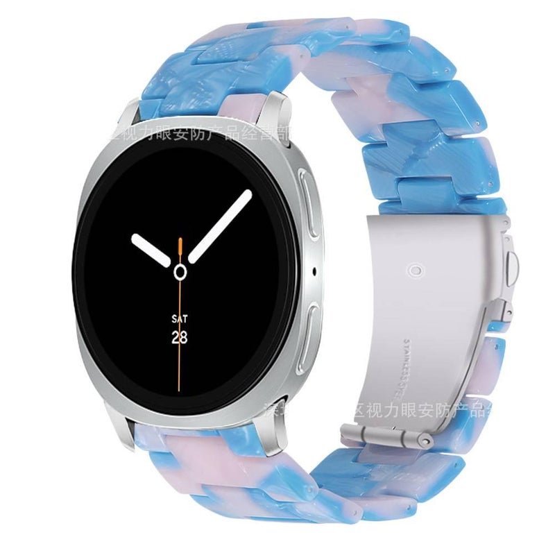 سوار ساعة ذكية سوار راتنج متوافق مع Samsung Galaxy Watch 8 Classic بملاءمة قابلة للتعديل وحزام بديل للاستخدام اليومي باللون أسود قابل للتعديل باللون الأسود - Image 5