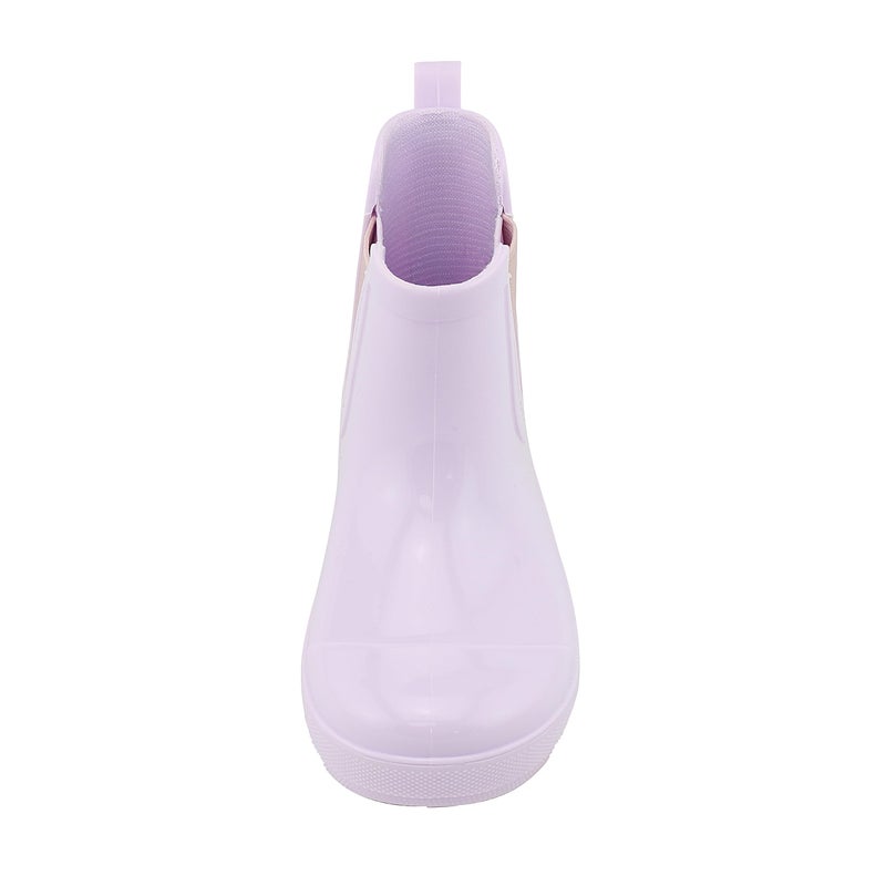 BEARPAW Toddler and Kids' Chelsea Rain Boots, Waterproof Rubber Rainboot, Girls/Boys Light Water Shoes for Muddy Park/Hiking - Lilac Gloss, Size 4T - Image 4