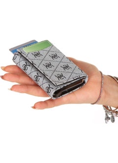 Adelina Unisex Rio Mechanism Automatic Slide Card Holder Wallet  - Image 4