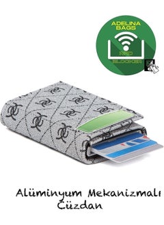 Adelina Unisex Rio Mechanism Automatic Slide Card Holder Wallet  - Image 2