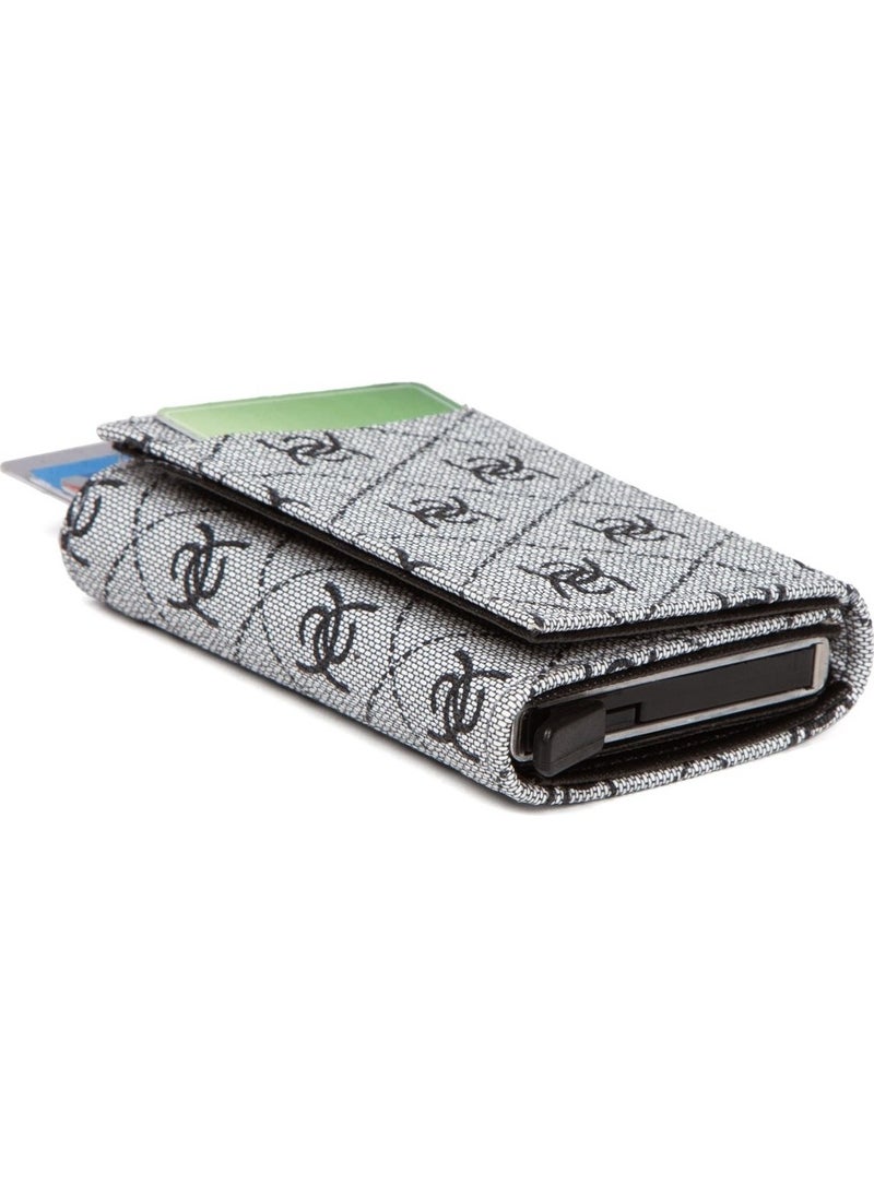 Adelina Unisex Rio Mechanism Automatic Slide Card Holder Wallet  - Image 5