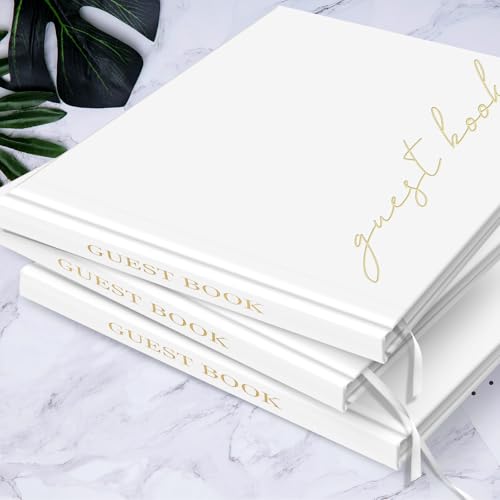 BVSSX Wedding Guest Book With Clear Photo Corners Stickers - Linen Photo Guestbook to Sign at Bridal Shower or Wedding Reception Party - 100 Pages, Grey - Image 4