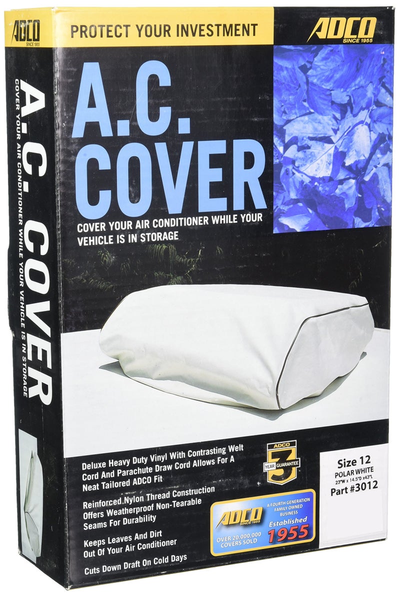 ADCO 3012 White Size 12 RV Air Conditioner Cover - Image 4