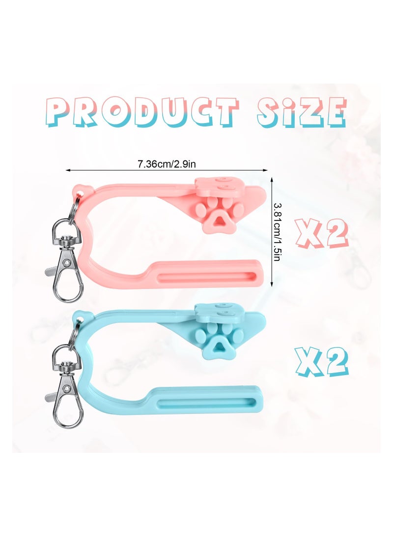 KASTWAVE Car Seat Buckle Latch Strap for Kids, Car Seat Buckle Release Tool with Key Chain, Easy Unbuckle Opener for Women Long Nails, Thumb Arthritis, Hand Pain and Children, 4Pcs - Image 5