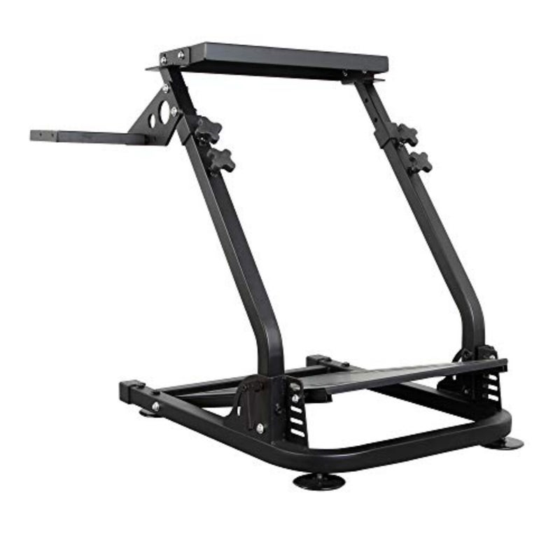 Dshot Racing Wheel Stand for Logitech G25/G27/G29/G920/PS4/Xbox: aluminum alloy, black, foldable and adjustable height - Image 3