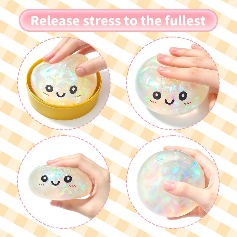2026 New Glitter Dumpling Squishy Box - Stress Relief Soft Squeeze Toy - Image 4