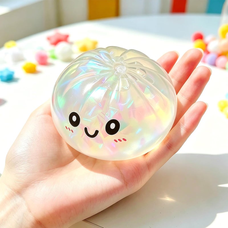 2026 New Glitter Dumpling Squishy Box - Stress Relief Soft Squeeze Toy - Image 5