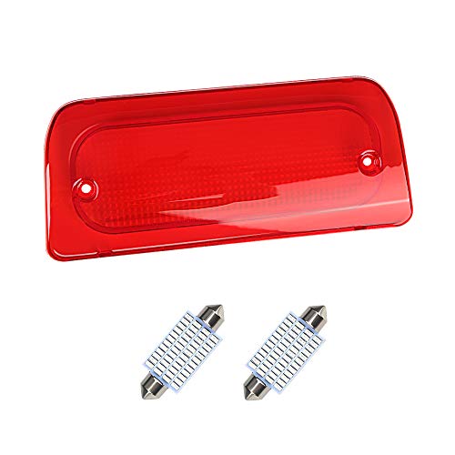 igersaw Urite2GO 3rd Third Brake Light Red Lens Extended Cab Only Compatible with 1994-2003 Chevy S10 GMC Sonoma High Mount Stop Lamp Assembly - Image 1