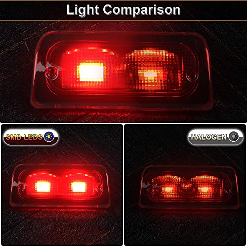 igersaw Urite2GO 3rd Third Brake Light Red Lens Extended Cab Only Compatible with 1994-2003 Chevy S10 GMC Sonoma High Mount Stop Lamp Assembly - Image 4