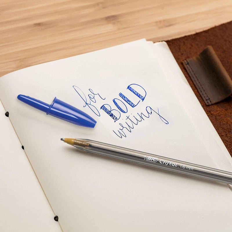 BIC Cristal Xtra Bold Fashion Ballpoint, 48 Pack, NEW ASSORTED COLORS, Medium Point 1.6mm Great Colored Pens For Note Taking, School Supplies for Adults And Kids. - Image 5