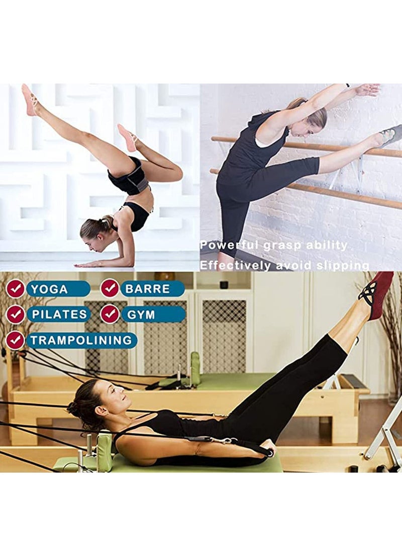 AS SEEN ON TV Non Slip Yoga And Exercise Cotton Socks Black Free Size  - Image 5
