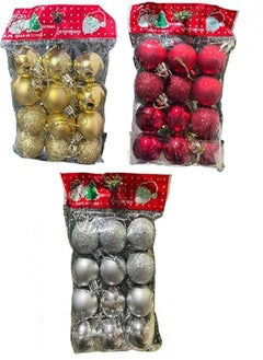 36 pcs - 3cm Modern Christmas Tree Ball Ornaments (Red - Gold - Silver) - pzsku/Z0EAF36A2A2FFE0ABB9EFZ/45/_/1734023755/689711e9-0d8a-435c-82de-a0c143eb9807