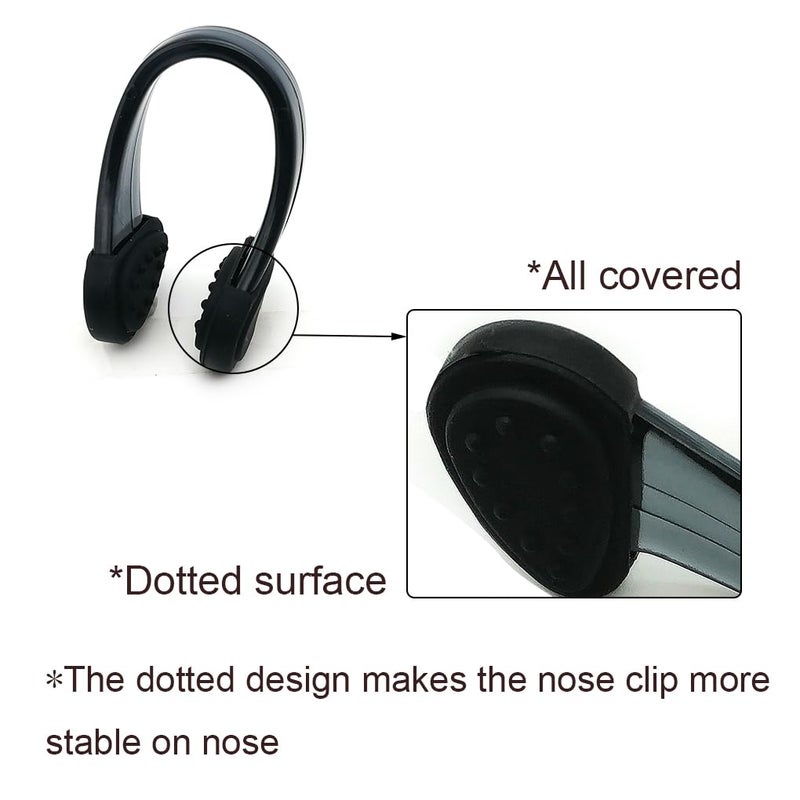 Zooshine Silicone Waterproof Swimming Nose Clips Pool Nose Plugs for Adults with Box Packed, Set of 4 - Image 3
