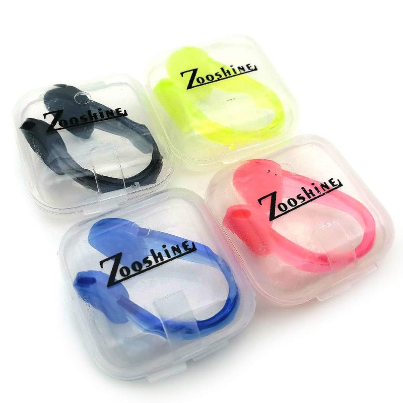 Zooshine Silicone Waterproof Swimming Nose Clips Pool Nose Plugs for Adults with Box Packed, Set of 4 - Image 5