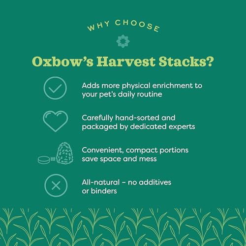 Oxbow Harvest Stacks, Western Timothy Hay with Chamomile, Guinea Pig Hay, Small Pet Bunny Supplies, Western Timothy for Rabbits, Guinea Pigs, Chinchillas, Hamsters & Gerbils, 35 oz. - Image 5
