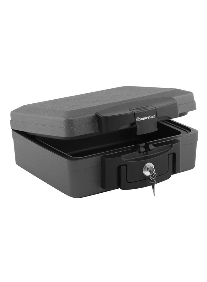 SentrySafe Sentry Safe Safe Box, Fireproof Waterproof, Lock Box, Black, Exterior: 14.125 in W x 13 in D x 5.75 in H - Image 1