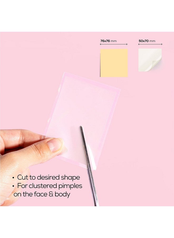 Custom Blemish Patch Large Hydrocolloid Patches For Face And Body Acne And Blemish Clusters Customizable Pimple Patch Sheets Crueltyfree & Vegan 2 Patch Sheet Count