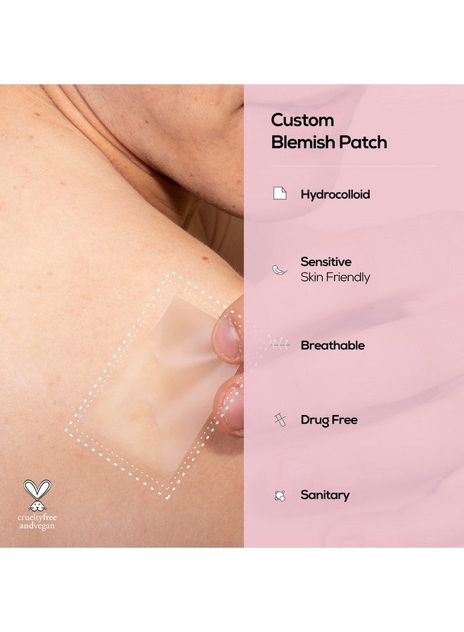 Custom Blemish Patch Large Hydrocolloid Patches For Face And Body Acne And Blemish Clusters Customizable Pimple Patch Sheets Crueltyfree & Vegan 2 Patch Sheet Count