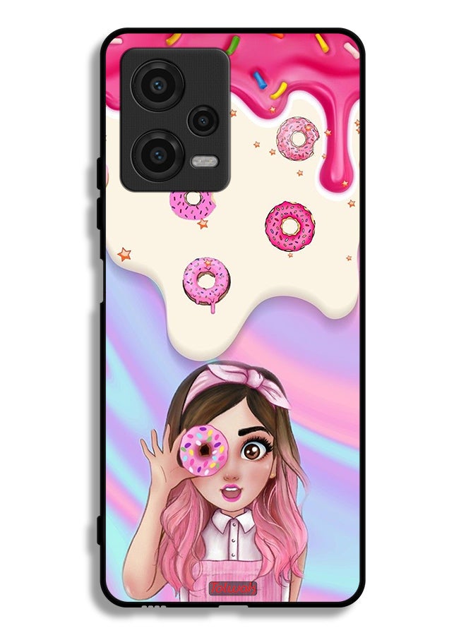 Tolwak Xiaomi Poco X5 Protective Case Cover Holding Donut - Image 2