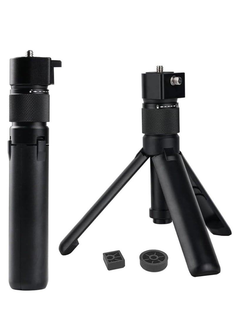 امبر جیک - حامل ثلاثي القوائم متعدد الوظائف قابل للطي على سطح الطاولة من Insta360 Time Handle لكاميرات Insta360 X4 وInsta 360 X3 وONE RS وGO 2 وONE X2 وONE R وONE X ONE RS الرياضية، حامل ثلاثي القوائم بمقبض دوار لسطح المكتب (حامل ثلاثي القوائم صغير) - Image 1