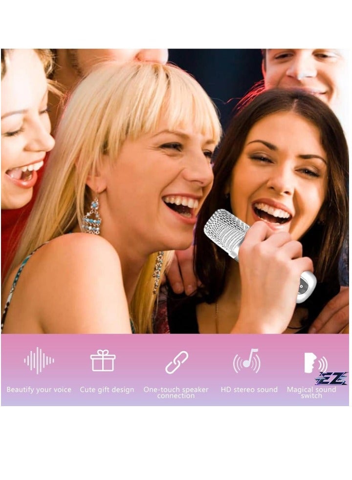 Gulf Trend Karaoke Machine with 2 Wireless Microphones – Portable Bluetooth Karaoke Speaker PA System with Echo & Vocal Cut – Supports TF, AUX-in, USB Flash Disk – Perfect for Indoor & Outdoor Parties, Family Singing Fun - Image 2