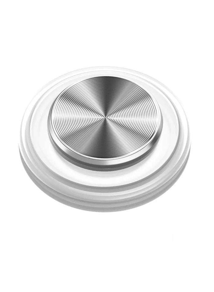 Game Joystick Rocker, Suction Up Touch Screen Controller, Sensitive Round Game Joystick Mobile Phone Rocker, High Quality Metal on Controller For Tablet Android Iphone, (1pc, White) - Image 1