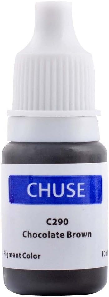 CHUSE Microblading Ink Permanent Makeup Pigment 035oz10ml Eyebrow Ink Microblading Pigment for Eyebrow Eyeliner C290 Chocolate Brown