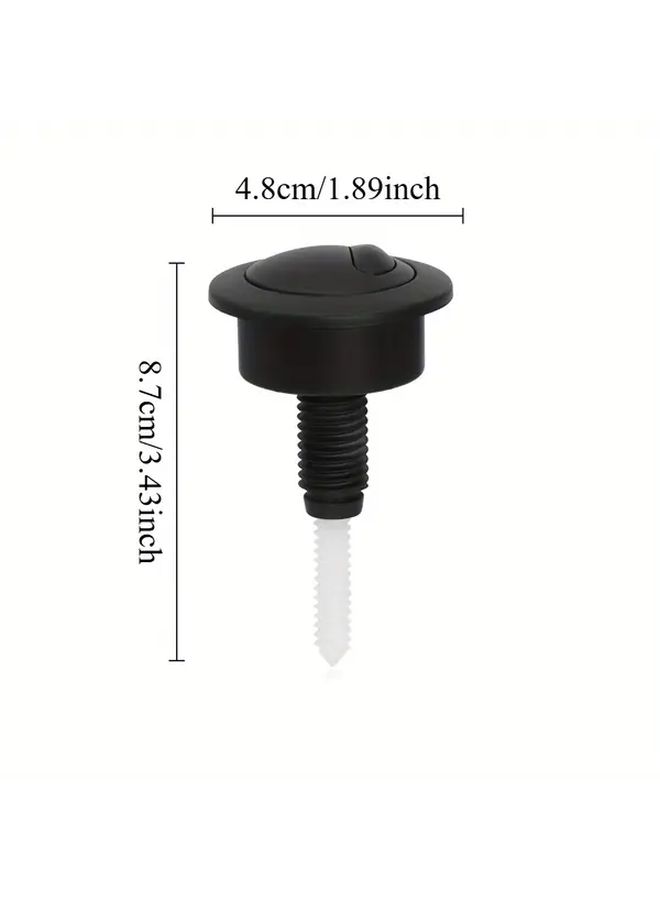 Black Adjustable Toilet Flush Button Key For Bathroom Drain Valve - Image 3