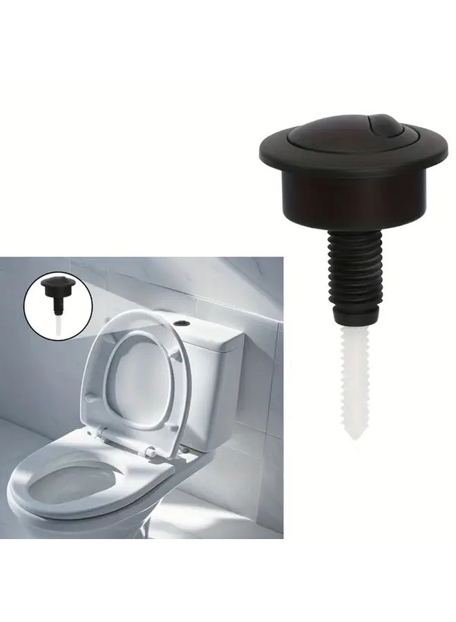 Black Adjustable Toilet Flush Button Key For Bathroom Drain Valve - Image 1