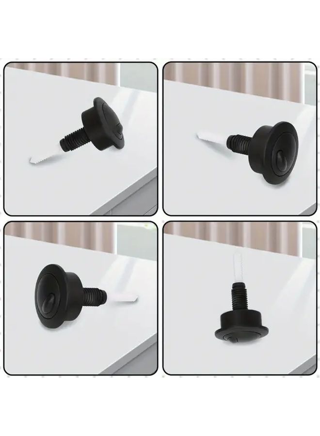 Black Adjustable Toilet Flush Button Key For Bathroom Drain Valve - Image 5