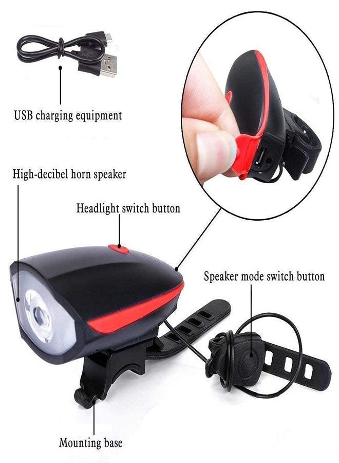 Swami Enterprise Rechargeable Cycle Horn and Light 2-in-1, 140 DB with Super Bright Front Light Waterproof Light 3 Modes - Image 4