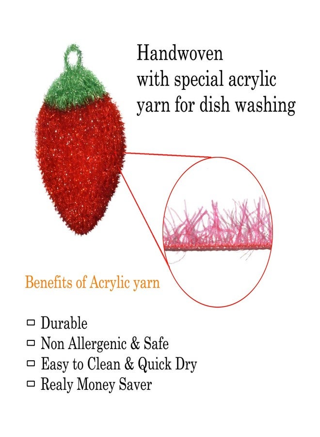 Aivoxe Durable Acrylic Dish Scrubber for Dish Washing - Net Scrubber, Washcloth (5+1 Pack) - Image 2