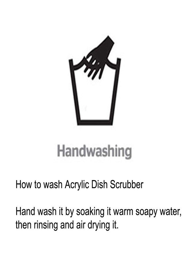 Aivoxe Durable Acrylic Dish Scrubber for Dish Washing - Net Scrubber, Washcloth (5+1 Pack) - Image 3