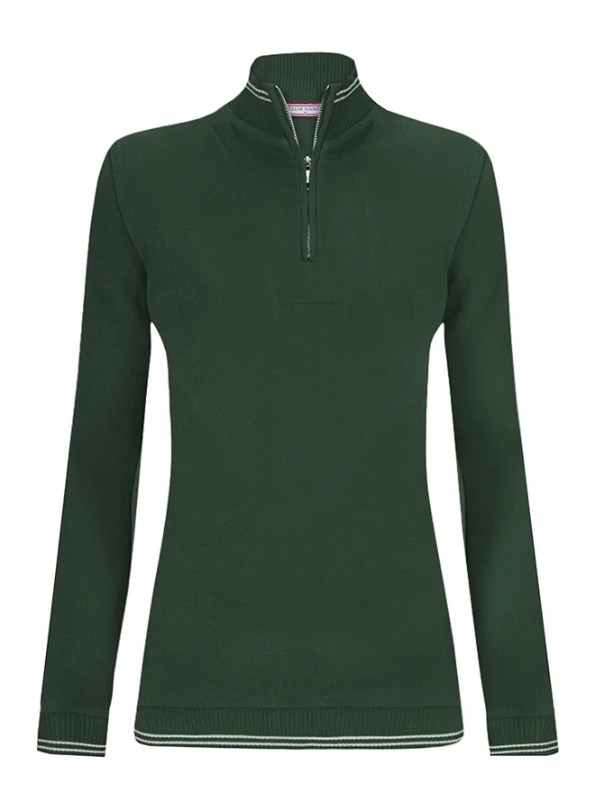 فيليكس هاردي Half-Zip Knit Sweater