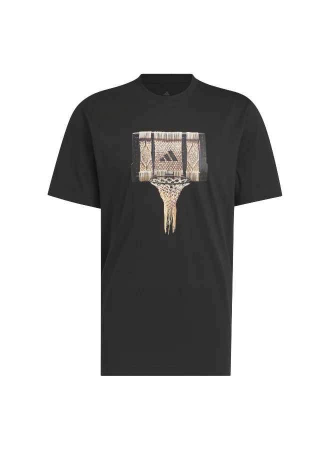 adidas Spotlight Tee 1 Black Basketball T-Shirts For Men M