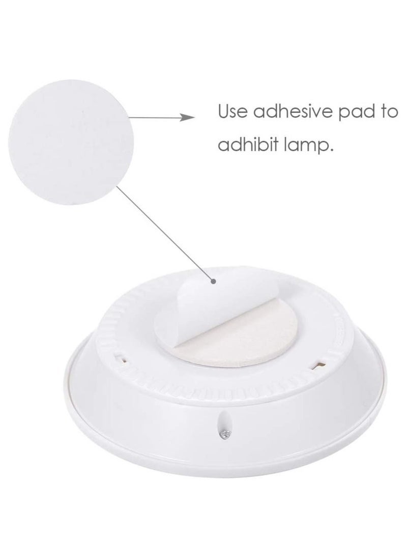 Gravity 1W COB LED Puck Light 6 Pack with Remote Controller Brightness Adjustable Wireless Dimmable Touch Sensor Control Night Lamp Under Cabinet Lighting Battery Powered Operated for Cabinet Wall  - Image 5