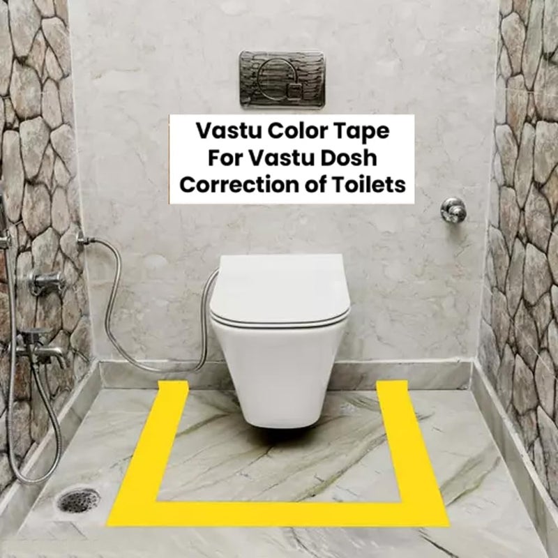 D-Fix ® شريط أرضيات فاستو الملون BOPP - بطول حوالي 20 متر وعرض 96 مم / 04 بوصة - لفة واحدة لكل عبوة - علاج فاستو دوتش / تصحيح فاستو للمرحاض والمدخل - أصفر - Image 4