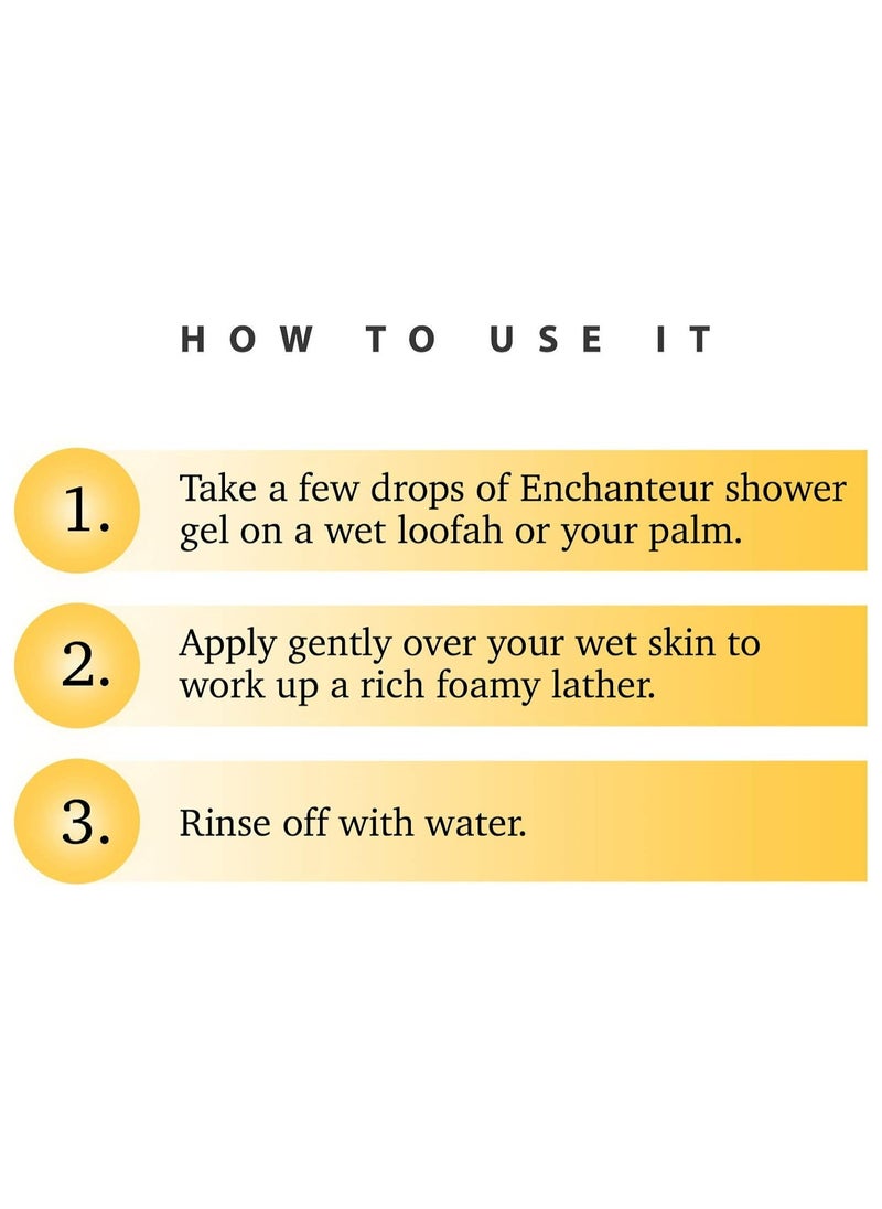 Enchanteur - Charming Shower Gel, Shower Experience With Fine Floral Fragrance, 550 ml - Image 1