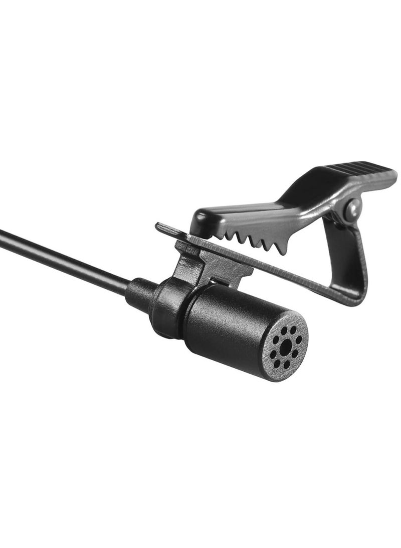 New M1 Lavalier Microphone - Professional Clip-On Mic for Clear Audio Recording (Black) - Image 4