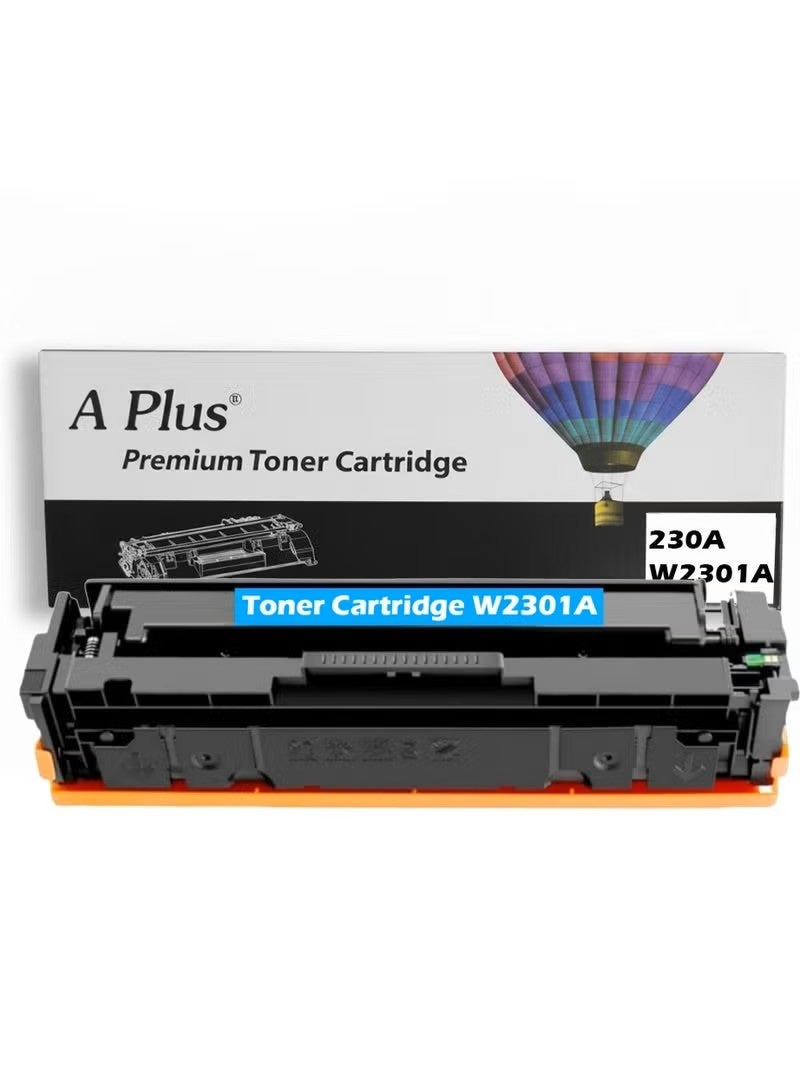 APLUS 230A W2301A Cyan Replacement Toner Cartridge with Chip for HP Color LaserJet Pro 4203dw, 4203dn, MFP 4303dw, 4303dn, 4303fdw - Image 1